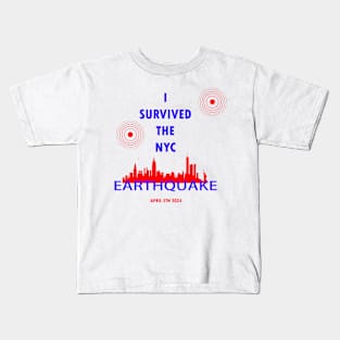 I Survived The Nyc Earthquake Kids T-Shirt